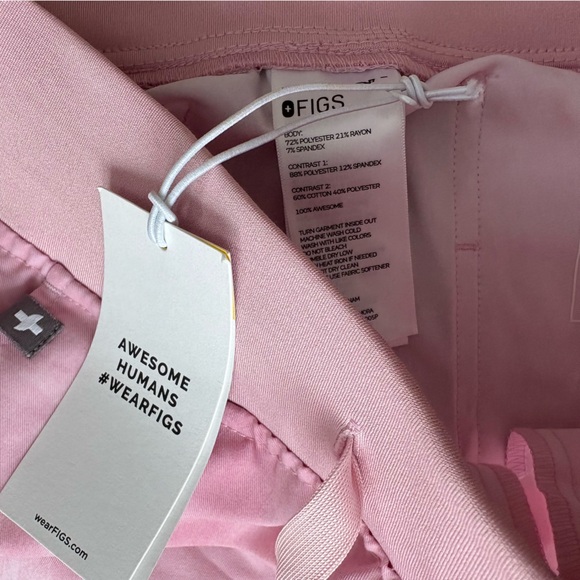 NWT LIMITED EDITION FIGS Zamora Jogger Scrub Pants breast cancer awareness S - Picture 5 of 8